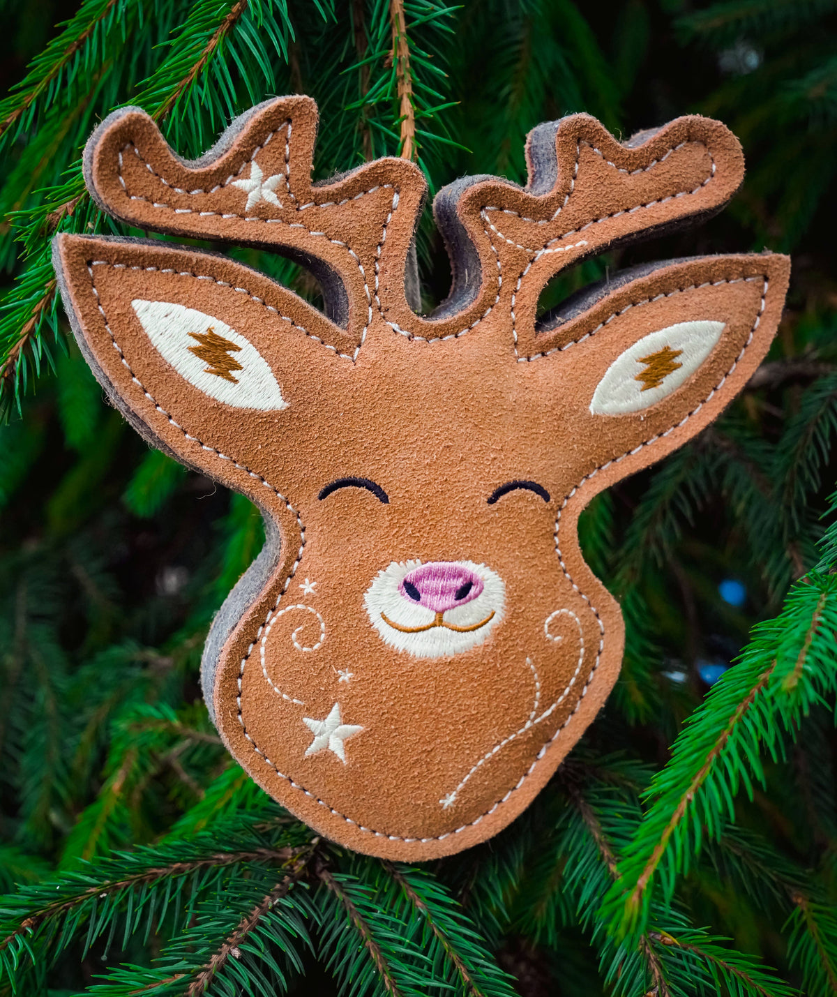 Roe the Deer tough Christmas dog toy