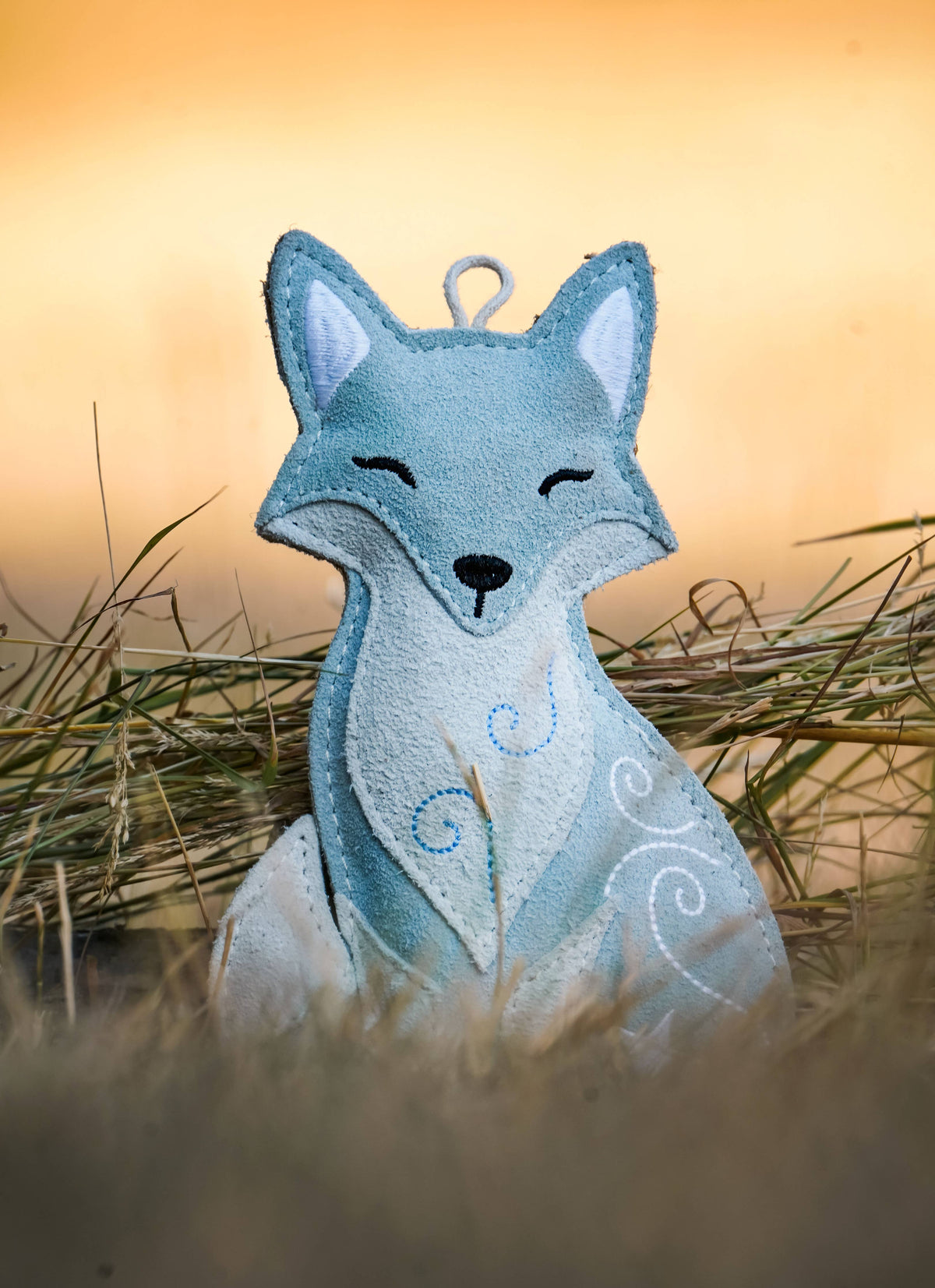 Flurry the Arctic Fox jute Christmas dog toy – view 4