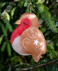 Cinnamon the Robin jute Christmas dog toy