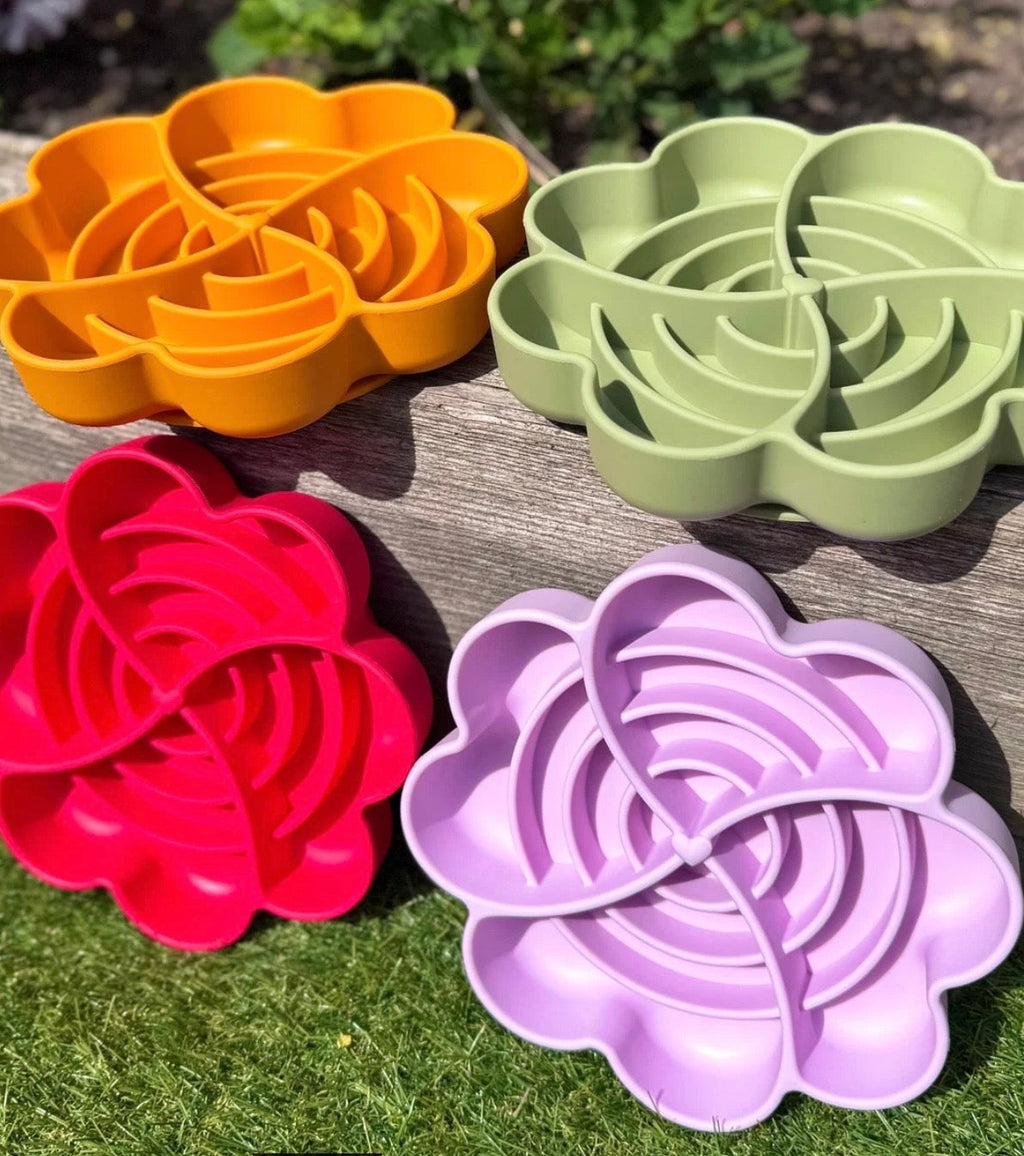 Spiral Bloom slow feeder dog enrichment bowl