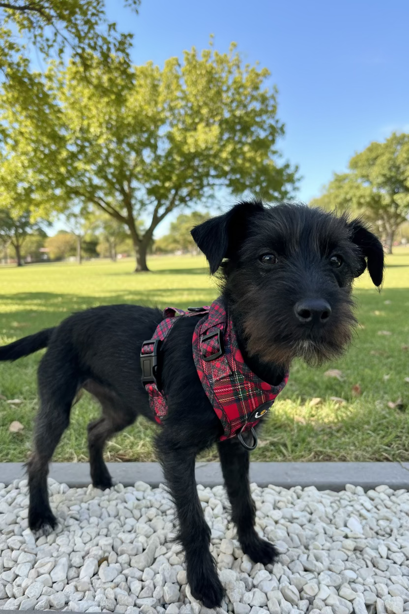 Royal Stewart red tartan mesh dog harness – view 4