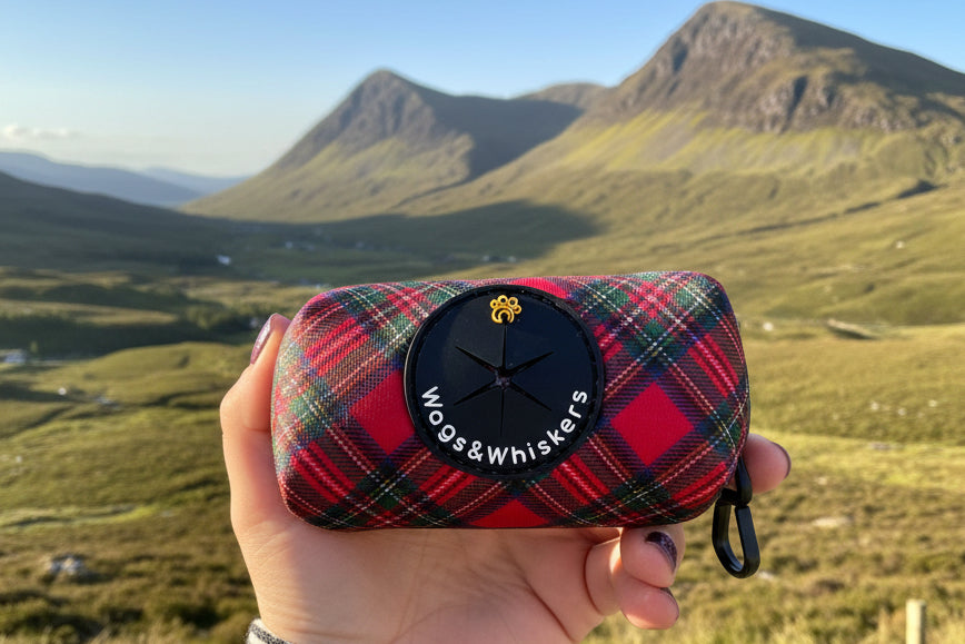 Royal Stewart red tartan poo bag and treat holder – view 2