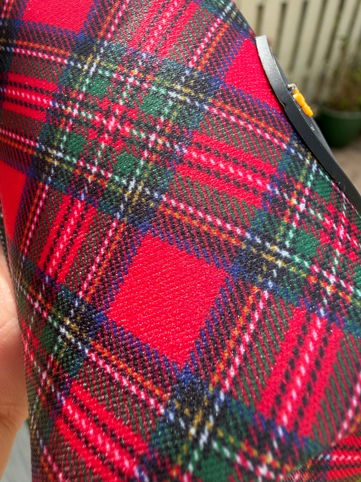 Royal Stewart red tartan poo bag and treat holder – view 3