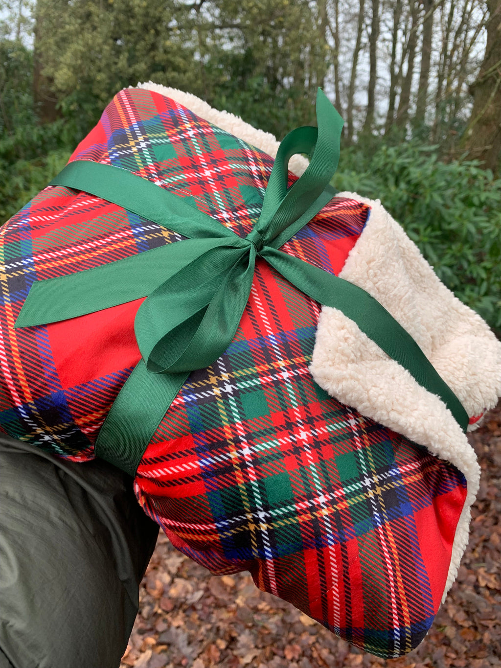 Royal Stewart red tartan pet snuggle blanket – view 2