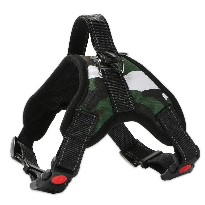 No-Pull Dog Harness — Padded Step-In Design with Reflective Stitching