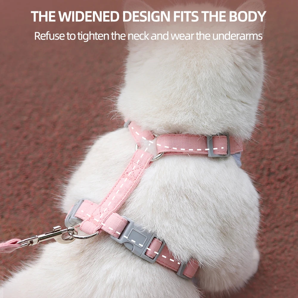 Cat walking harness and matching leash set – view 5