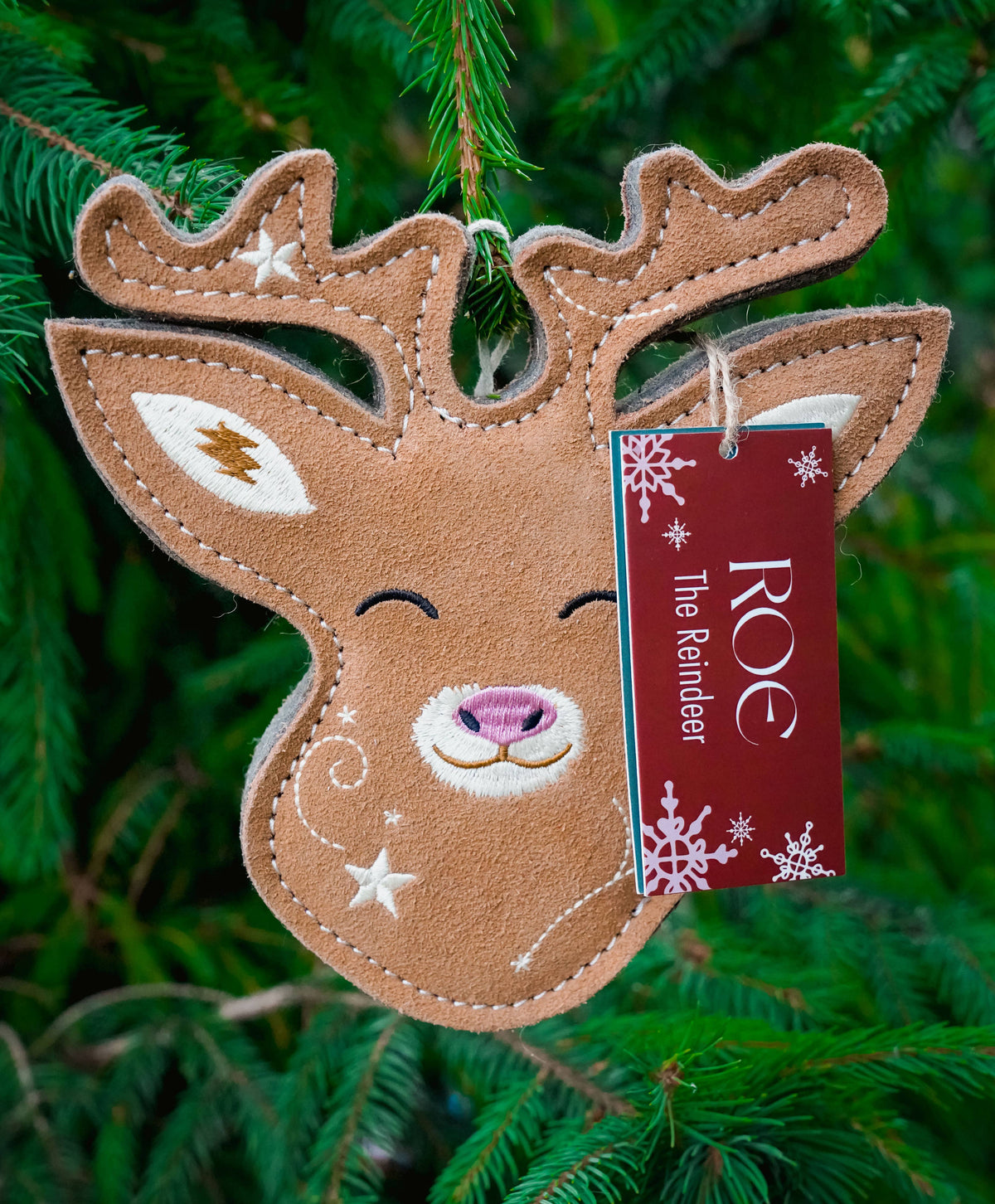 Roe the Deer tough Christmas dog toy – view 4