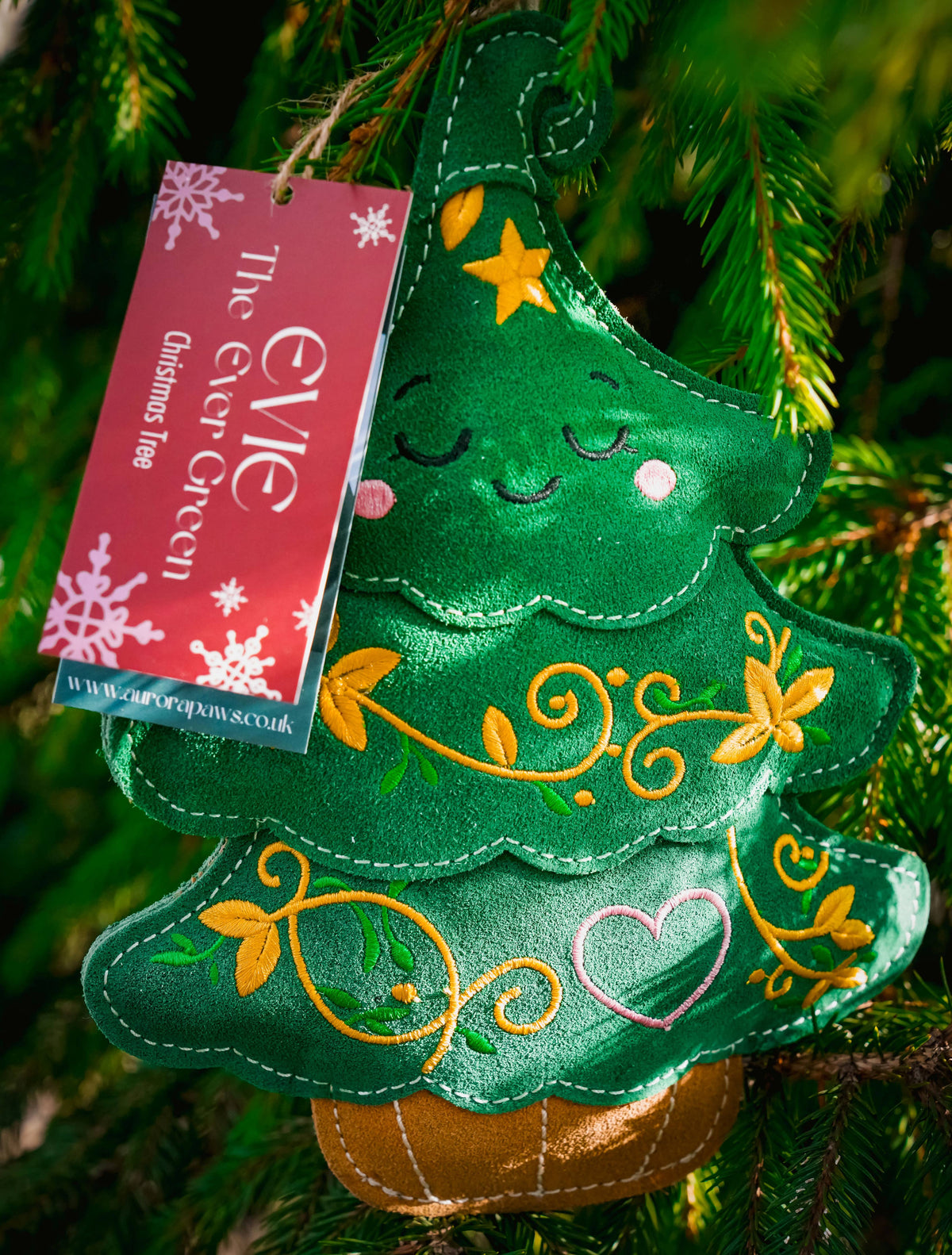 Evie the Christmas Tree jute dog toy – view 2