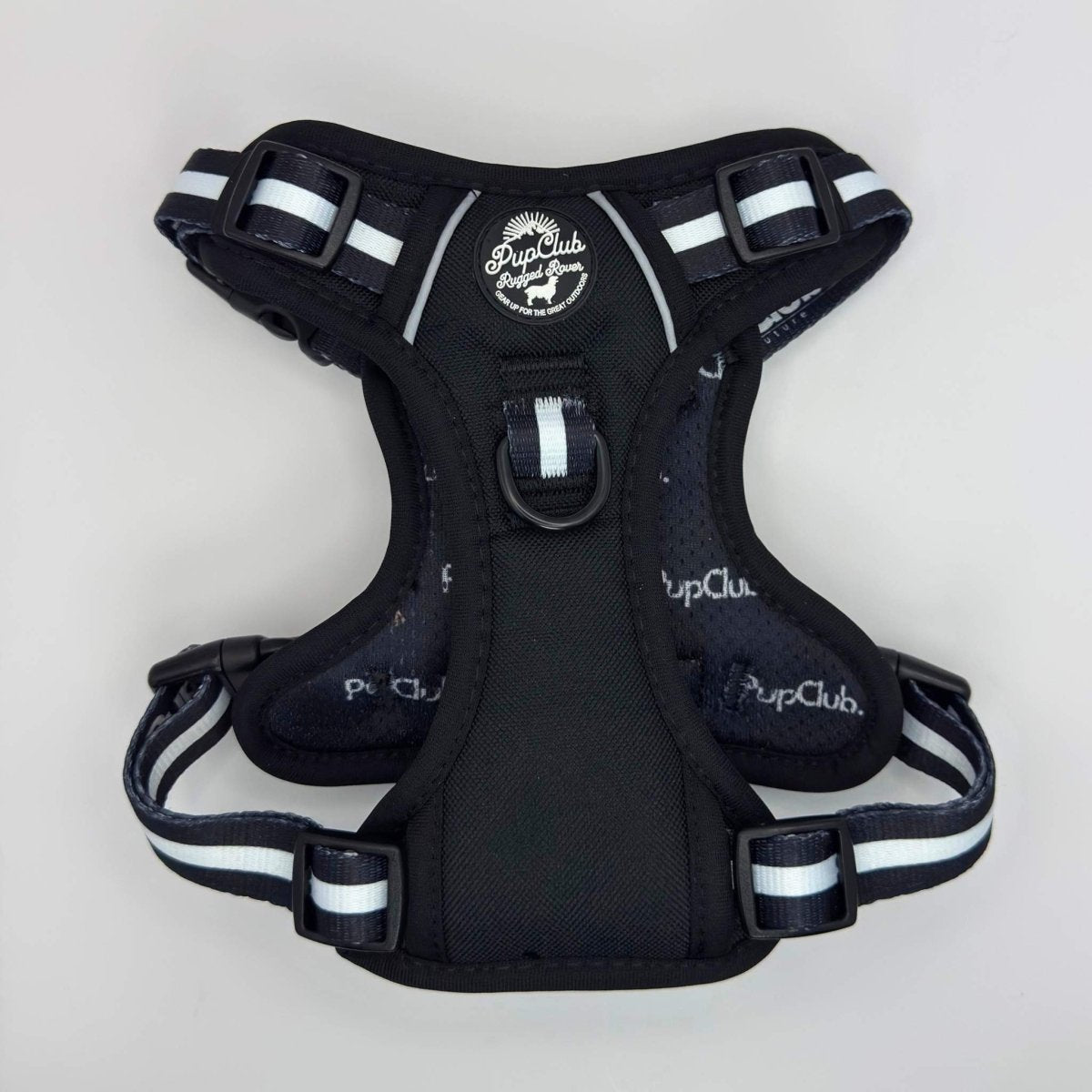 Rugged Rover no-pull dog harness in Midnight Black